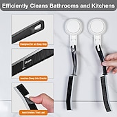 cheap Bathroom Gadgets-4Pcs Gap Cleaning Brush Ginsco Hard Bristle Brush for Cleaning Crevice Cleaning Tool Multifunctional Brushes for Household Use Small Cleaning Brush for Shutter Door Window Track Kitchen