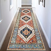 cheap Living Room &amp; Bedroom Rugs-Bohemian Rug Runner Carpet Entrance Mat for Household Use Short Plush Tpr Anti Slip Water Washed Bottom Long Strip Carpet Mat