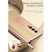 billiga Skal och fodral till Samsung-Telefonfodral för Samsung Galaxy Z Fold 5 Z Fold 4 Z Fold 3 Z Fold 2 Kickstand Stötsäker PU Läder