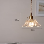 abordables Luces de isla-Lámpara colgante de cristal para isla de cocina, lámpara de techo con pantalla de cristal de flor morada, lámpara colgante rústica E27 para comedor, dormitorio, bar