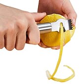 cheap Fruit &amp; Vegetable Tools-1pc Lemon Zester Grater Stainless Steel Peeler Kitchen Stuff Kitchen Accessories Kitchen Gadgets