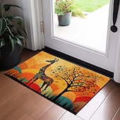 preiswerte Fußmatten-Baum des Lebens, Giraffe, Fußmatte, Fußmatten, waschbare Teppiche, Küchenmatte, rutschfester, ölbeständiger Teppich, Innen- und Außenmatte, Schlafzimmer-Dekoration, Badezimmermatte, Eingangsteppich