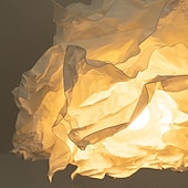 economico Luci Isola cucina-Lampadario di carta fatto a mano paralume nuvola creativo fai da te medievale retrò lampade a sospensione lampade sala da pranzo decorazioni camera da letto luci soggiorno 110-240v