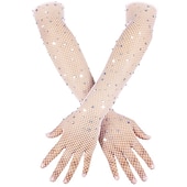 economico Accessori e altro-Retrò Vintage Anni 1950 Anni 1920 Guanti Lunghi Invitato al matrimonio Costume Per donna Carnevale Capodanno Matrimonio Ospite di nozze Evento / Festa Adulti Guanti