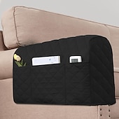 voordelige Bankhoes-2 stuks armleuninghoezen voor stoelen en banken bankarmhoezen voor banken armleuninghoezen met zijvak antislip meubelbeschermer wasbare armleuninghoezen