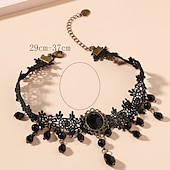 billige Tilbehør og mer-halskjede blonder choker halskjede punk &amp;amp; gotisk blonder legering for disco cosplay karneval kvinners kostyme smykker mote smykker