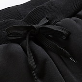 abordables pantalones de chándal-Hombre Sherpa Pantalones de lana Pantalones de Deporte Pantalón Jogger Bolsillo Correa Cintura elástica Plano Comodidad Transpirable Exterior Diario Noche Moda Casual Negro Azul Piscina