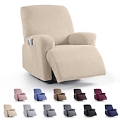 cheap Recliner Chair Cover-Loveseat 3 Seater Burgundy Recliner Covers Cover for Large Reclining Chair Slipcover Seat Reversible Washable Protector with Elastic Adjustable Straps for Kids Pets