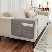 cheap Sofa Seat &amp; Armrest Cover-1 Pcs Armrest Covers for Chairs and Sofas Couch Arm Covers for Sofa Armrest Covers with Side Pocket Anti-Slip Furniture Protector Washable Armrest Slipcovers