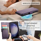 Недорогие Чехлы для Samsung-Чехол для телефона для Samsung Galaxy S23 S22 S21 S20 Ultra Plus FE A54 A34 A14 A73 A53 A33 A23 A13 A72 A52 A32 A22 A12 Кошелек Магнитный Полноразмерный защитный подставка PU-кожа