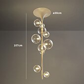 cheap Globe Design-LED Chandeliers 6/7/10 Heads Cluster Globle Design Balloon Design Chandeliers for Dining Room Bedroom Pendant Lamps 110-240V