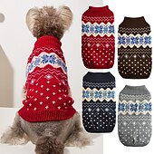 ieftine Pulovere-Câini Pisici Pulovere Jumper Petrecere Casual Iarnă Respirabil Απαλό Lavabil Comfortabil Crăciun În aer liber Casul / Zilnic Îmbrăcăminte pentru câini for Bichon Frise Pomeran un Animalut Fluture