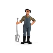 ieftine Jucării de Construit-desktop simulat sandbox scenă personaje decorațiuni fermieri reparatori crescători veterinari multiple seturi și figurine profesionale
