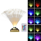 abordables 123496-Lumière led en fibre optique colorée, flash tactile créatif, chambre à coucher pleine d&#039;étoiles, lampe de bureau en fibre optique, atmosphère florale, usb 1 pièce