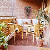 billige Kunstige planter og blomster-4 bunter kunstig lavendel hengende blomsterbukett vinranke hengende planter falsk eføy vinblader til terrasse hjem soverom bryllup innendørs utendørs veggdekor, hjemmedekor, estetisk romdekor