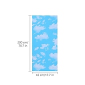 cheap Nature&amp;Landscape Wallpaper-Cool Wallpapers Blue Wallpaper Wall Mural Self adhesive PVC waterproof 3D blue sky white cloud color decoration film Bedroom living room ceiling wall sticker instant paste a roll of 17.72*74.78inches