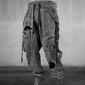 cheap Sweatpants-Graffiti Compass Vintage Men&#039;s 3D Print Sweatpants Joggers Pants Trousers Outdoor Street Casual Daily Polyester Blue Green Khaki S M L Mid Waist Elasticity Pants