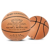 economico Sport e divertimento all&#039;aria aperta-un pallone da basket speciale per mostrare a tuo nipote quanto lo ami: regalo perfetto di dimensioni standard internazionali per il Super Bowl
