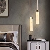 economico Luci Isola cucina-illuminazione a sospensione per isola cucina, luci a sospensione in marmo moderno e minimalista in metallo rame luce a sospensione corda parti della lampada decorazione della lampada per camera da