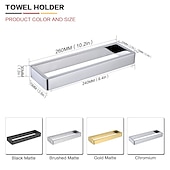 abordables Barres repose-serviettes-Porte-serviettes Mural 26CM, Porte-Serviettes Salle de Bain Inox, Porte-Serviettes, Porte-Serviettes Invités, Porte-Serviettes de Bain pour Salle de Bain et Cuisine