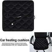 cheap Car Seat Covers-Heated Seat Cushion For Car Light &amp; Portable USB Seat Pad For Hips Universal 5V USB Heating Chair Mat For Driving Office Chair