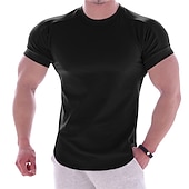 economico T-shirt e canotte attive da uomo-Per uomo maglietta Maglia da palestra Maglia da allenamento Camicie da allenamento Girocollo Manica corta Addestramento Sportivo Fitness Casual / quotidiano Palestra Asciugatura rapida Traspirazione