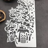 economico stencil da parete-1 pz albero di natale regalo cornice metallo taglio muore stencil per fai da te scrapbooking decorativo goffratura artigianale die taglio modello