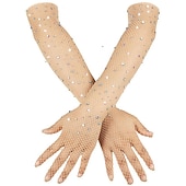 economico Accessori e altro-Retrò Vintage Anni 1950 Anni 1920 Guanti Lunghi Invitato al matrimonio Costume Per donna Carnevale Capodanno Matrimonio Ospite di nozze Evento / Festa Adulti Guanti