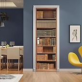 economico Coperture per porte-Scaffali per libri vintage, coperture per porte, arazzi per porte, decorazioni per tende per porte, fondali per porte, banner per porte d&#039;ingresso, forniture per decorazioni per feste in fattoria
