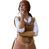 levne brnění-Retro Středověké Renesanční Šaty Zbraně a výzbroj Hrudník Válečník Viking Shieldmaiden Maškarní kostým Dámské Viking Fantazie předvečer Všech svatých Karneval LARP Dospělé Šaty