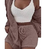 economico Pigiami Kigurumi-Per adulto Tinta unica Pigiami e camicie da notte Pigiama a pagliaccetto Pigiama Kigurumi Casuale / sportivo Per Per donna cartone animato