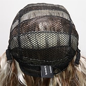 abordables Perruques historiques-Perruque synthétique de 20 pouces pour femmes - Perruque longue ondulée bouclée marron blanche des années 70 80 résistante à la chaleur - Idéale pour les fêtes de carnaval et les costumes Cosplay
