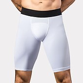 お買い得  メンズアクティブショーツ-男性用 スウェットショーツ ショーツ お出かけ 週末 ランニング カジュアルスーツ 平織り 膝丈 体操服 アクティブウェア ブラック ホワイト