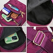 cheap Crossbody Bags-Women's Quilted Nylon Crossbody Bag – Lightweight Waterproof Shoulder Purse with Multi-Pocket Design for Travel &amp; Daily Use