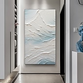 cheap Abstract Paintings-Handmade Oil Painting Canvas Wall Art Decor  Original Abstract Beach in full for Home Decor With Stretched FrameWithout Inner Frame Painting