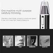 abordables Soins Personnels &amp; Santé-4 en 1 rechargeable hommes électrique nez oreille tondeuse à cheveux indolore femmes coupe brûlures latérales sourcils barbe tondeuse à cheveux coupe rasoir