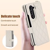 Недорогие Чехлы для Samsung-телефон Кейс для Назначение SSamsung Galaxy Z Fold 5 Z Fold 4 Z Fold 3 Откидная подножка Защита от удара ТПУ