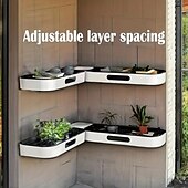 cheap Bathroom Organizer-Maximize Your Bathroom Storage with This Wall-Mounted Plastic Shelf Rack