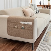 cheap Sofa Seat &amp; Armrest Cover-1 Pcs Armrest Covers for Chairs and Sofas Couch Arm Covers for Sofa Armrest Covers with Side Pocket Anti-Slip Furniture Protector Washable Armrest Slipcovers