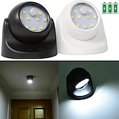 halpa kaapin valo-led-liiketunnistinvalo, paristokäyttöiset liiketunnistimen valot langattomat 9 led-liikevalokohdevalo sisä- ja ulkotiloissa, puutarhan liiketunnistimen turva led-valolamppu