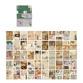 economico forniture per arte e pittura-100 fogli di adesivi artistici floreali con background culturale retrò - perfetti per progetti fai da te