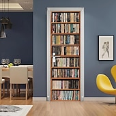 economico Coperture per porte-Scaffali per libri vintage, coperture per porte, arazzi per porte, decorazioni per tende per porte, fondali per porte, banner per porte d&#039;ingresso, forniture per decorazioni per feste in fattoria