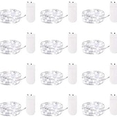 cheap Battery String Lights-12pcs Waterproof Fairy String Lights, 20 LED Firefly &amp; Starry Sky Decor for Christmas Decorations