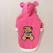 abordables Sweats à capuche-Chien Chat Pulls à capuche Mode Occasionnel Hiver Chaud Respirant Doux Lavable Confortable Extérieur Décontracté Quotidien Vêtements pour Chiens for Bichon Frisé Spitz Nain Bébé Animal Papillon Petit