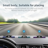 economico Visori a sovrimpressione-nuovo tachimetro digitale a led universale gps/beidou car hud head up display allarme di velocità eccessiva commutazione senza luci di respirazione
