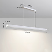 economico Design della linea-luce lineare a led, illuminazione a sospensione con striscia di alluminio con lampada a sospensione con paralume in acrilico, lampadari lunghi moderni e semplici per isola cucina 110-240v