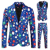 preiswerte Weihnachtsparty-Kleid-Weihnachtsmann Austattungen Partykostüm Weihnachtsanzüge Herren Weihnachten Heiligabend Anzüge Weihnachten Erwachsene Party Weihnachten Mantel Weste Hosen
