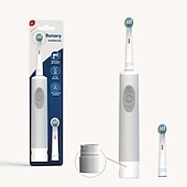 abordables Protections personnelles-Ensemble de brosse à dents électrique à induction pour couples - Tête ronde rotative à cheveux doux Têtes de brosse compatibles automatiques idéales pour les hommes et les femmes Favorise la santé