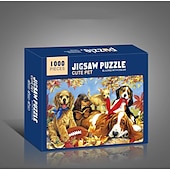 economico Puzzle-creativo 1000 pezzi di carta bianca piatta carta addensata puzzle circolare luna amore mare puzzle giocattolo per adulti
