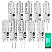 abordables Ampoules LED double broche-10 pièces 2 W LED à Double Broches 200 lm G4 T 32 Perles LED SMD 3014 Blanc Chaud Blanc Froid Blanc Naturel 220-240 V 110-130 V